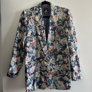 Vintage San Moire floral blazer